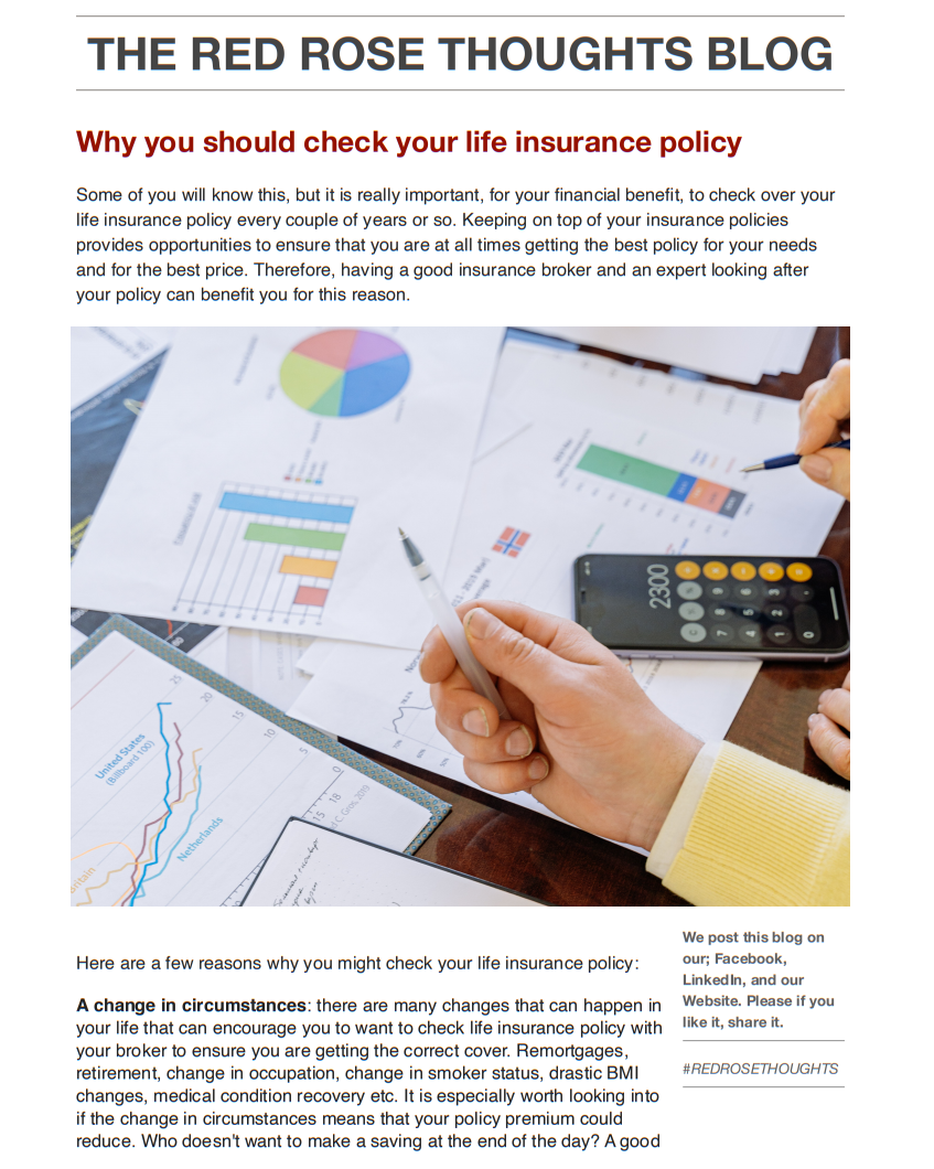 Why you should check your life insurance policy